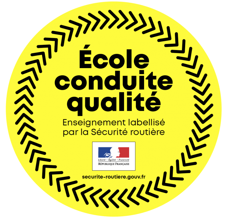 [Logo label école conduite qualité]